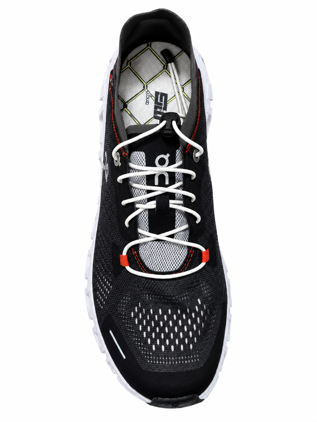 ON Cloud 6 Coast Herren Sneaker Schwarz Grau Rot