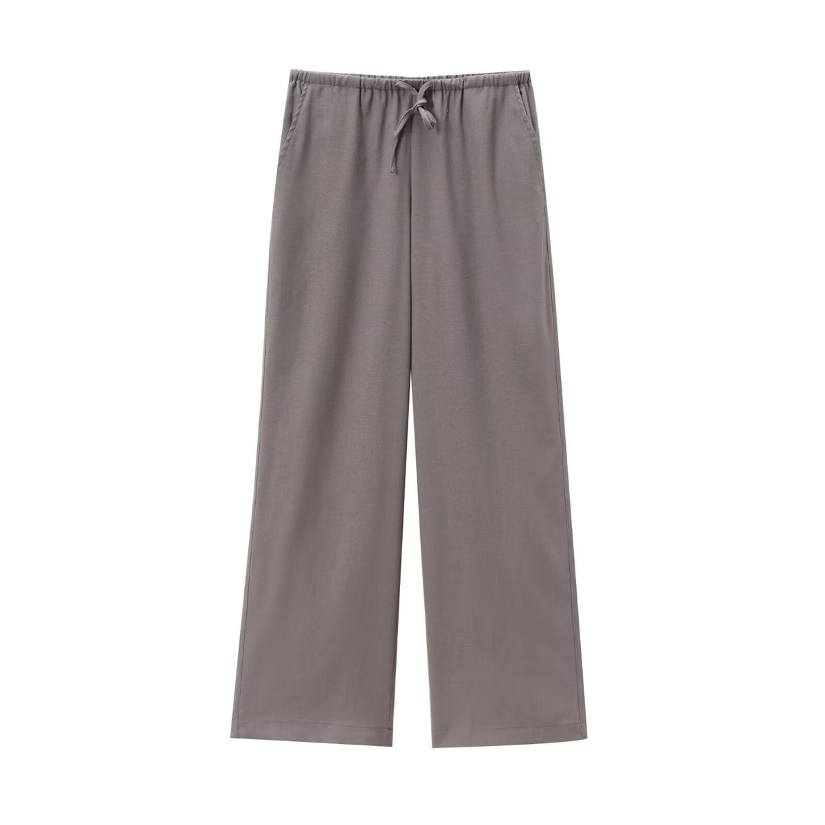 Marke Damen Lounge-Anzug aus Leinen mit Gürtel, Beige — Image 12