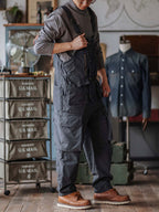 Jesolice Herren Latzhose | Robustes Baumwoll-Canvas, 10 Taschen, Praktisch