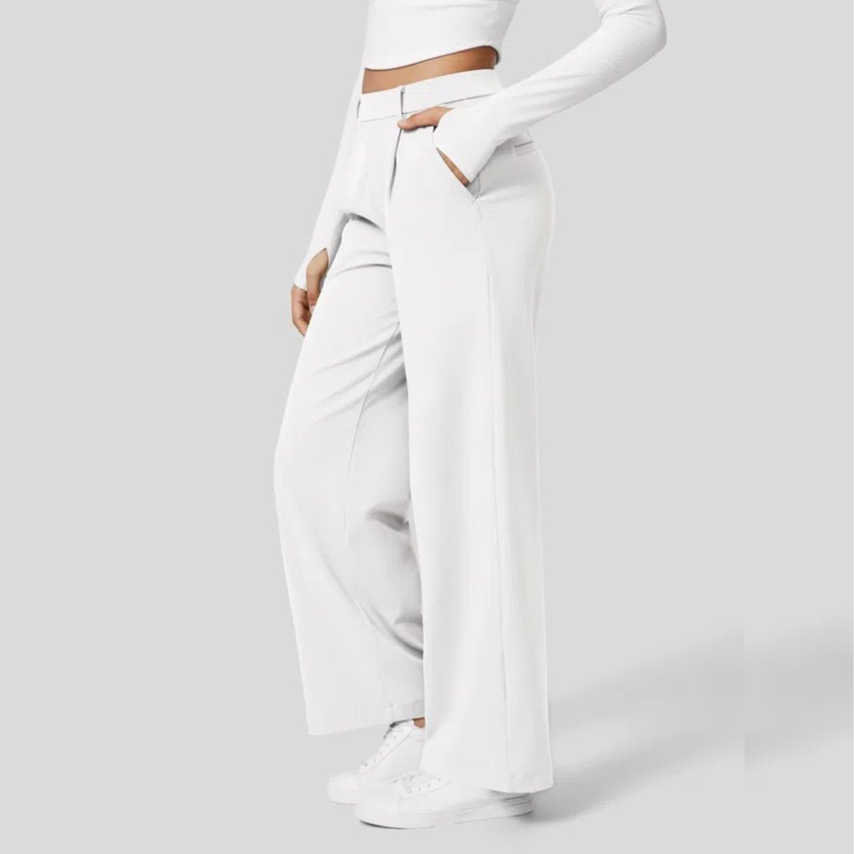 Marke Damenhose Weites Bein, Vielseitig, Elegant — Image 2