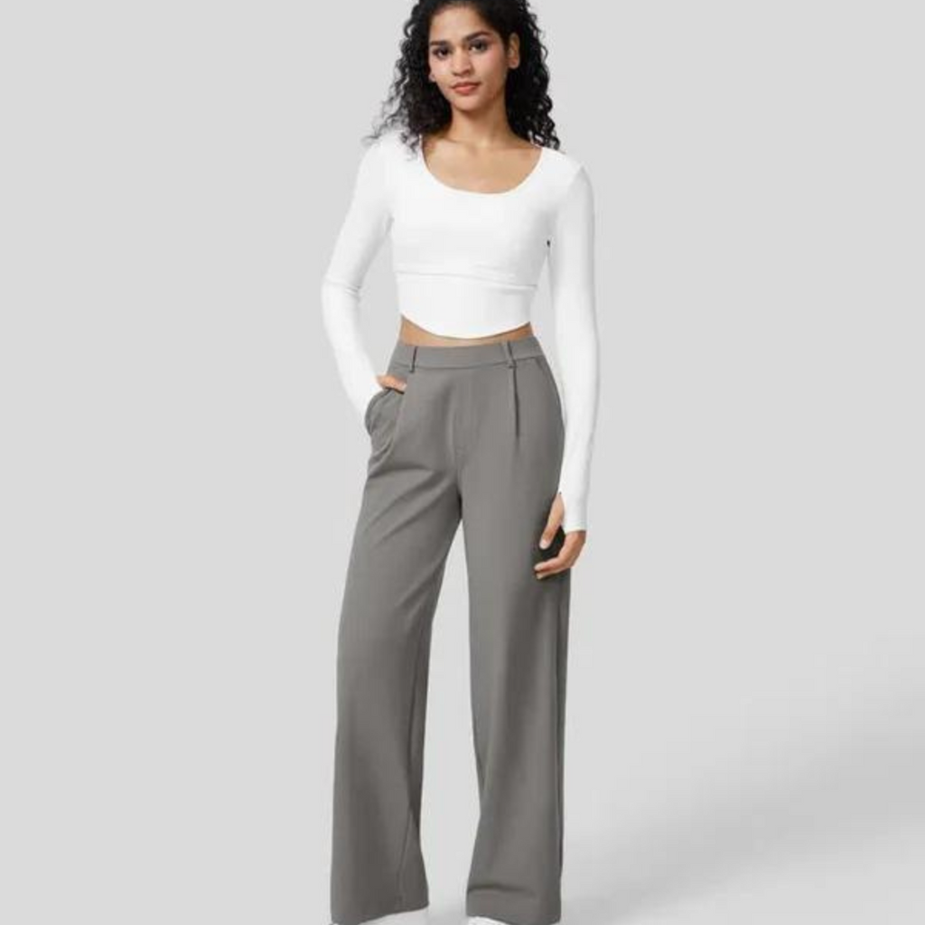 Marke Damenhose Weites Bein, Vielseitig, Elegant — Image 4