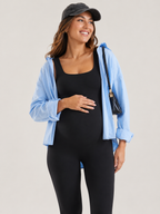 Jumpsuit Schwangerschaft Damen – Nahtloser Umstands-Jumpsuit mit Stretch | Bequem & Atmungsaktiv – Ansicht 8