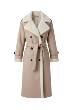 Marke Damen-Wintermantel mit Schaffellimitat, wendbar, stilvoll — Image 2