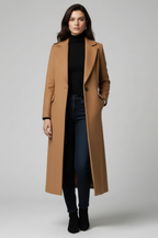 Marke Damen-Wollmantel Klassischer Schnitt, Zeitloses Design — Image 5