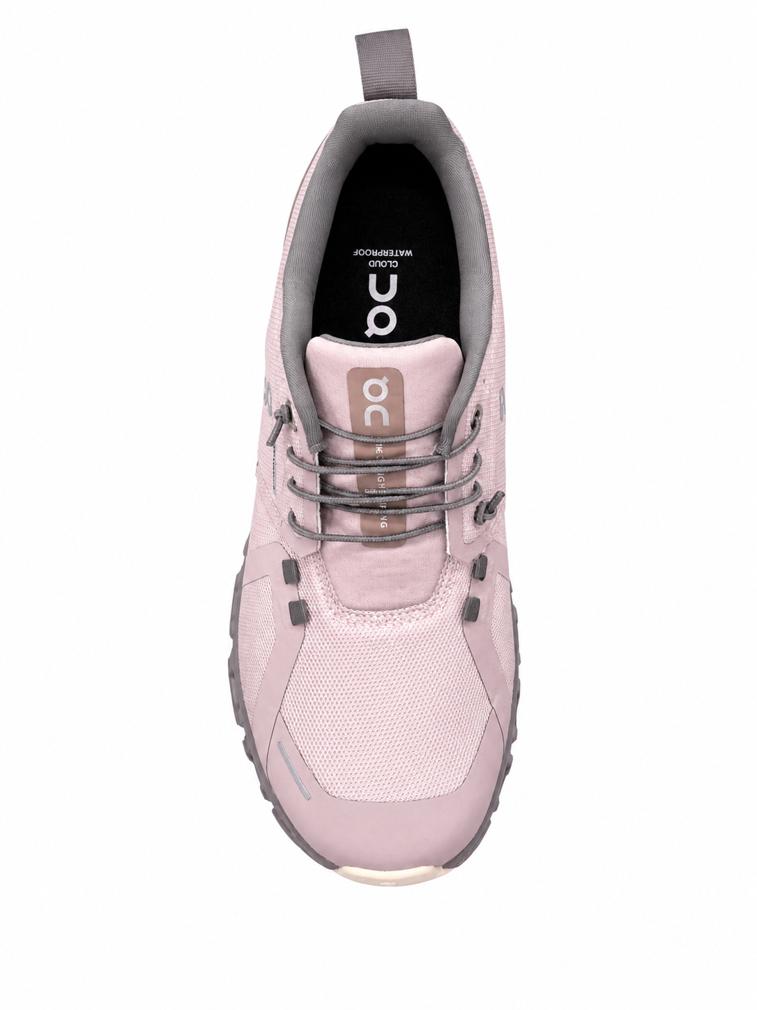 ON Cloud 6 WP Damen Sneaker Rosa Grau Waterproof