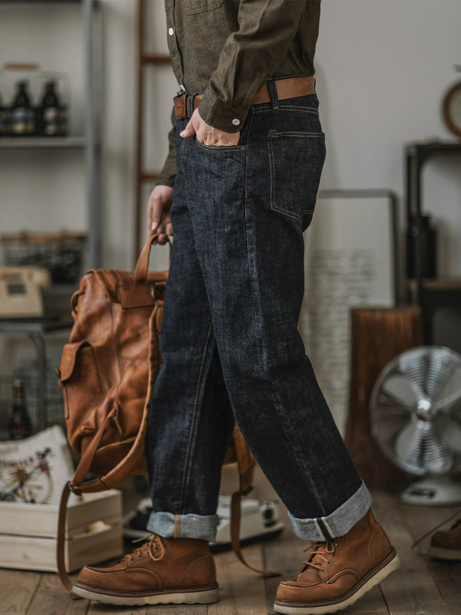 Jesolice Herren Jeans | 14 oz Selvedge Indigo, Relaxed Fit Klassisch — Image 2
