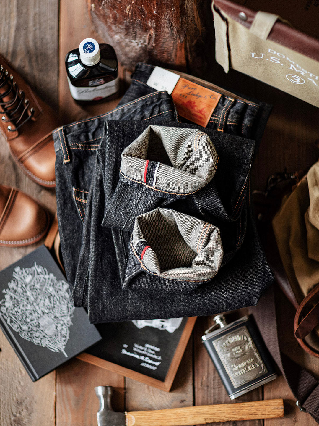Jesolice Herren Jeans | 14 oz Selvedge Indigo, Relaxed Fit Klassisch — Image 5