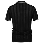 Jesolice Herren Kurzarm Strick Polohemd – Leicht Atmungsaktiver Baumwollmix Lässiges Hemd Elegant — Image 9