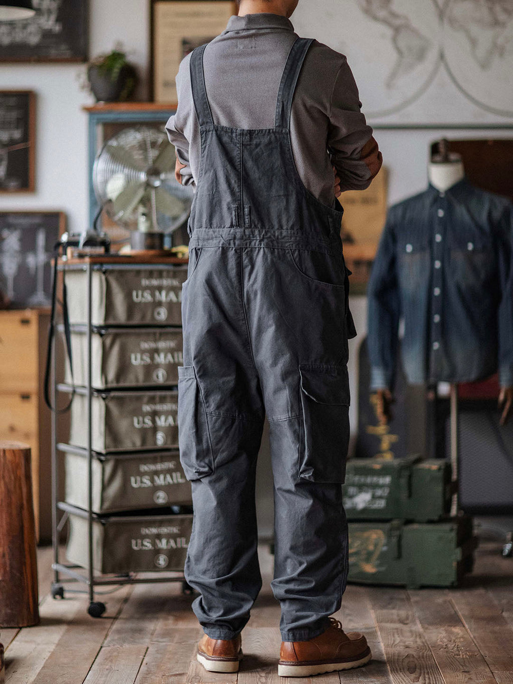 Jesolice Herren Latzhose | Robustes Baumwoll-Canvas, 10 Taschen, Praktisch — Image 4