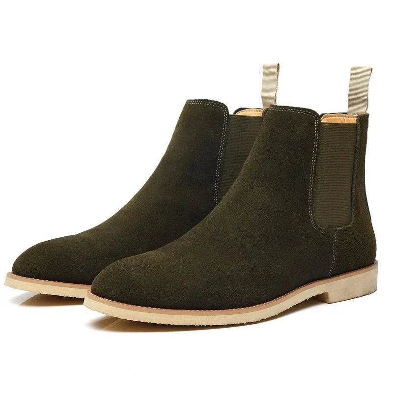 Jesolice Herren Wildleder Chelsea Stiefel – Klassische Slip-On Stiefeletten mit Elastischen Seiten für Freizeit- und formelle Anlässe Elegante — Image 11