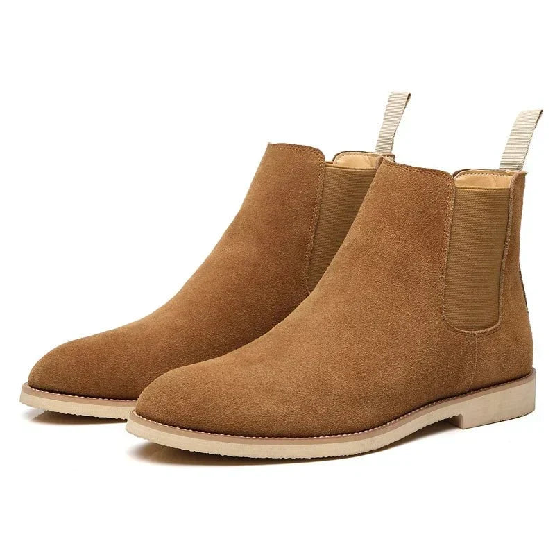 Jesolice Herren Wildleder Chelsea Stiefel – Klassische Slip-On Stiefeletten mit Elastischen Seiten für Freizeit- und formelle Anlässe Elegante — Image 12