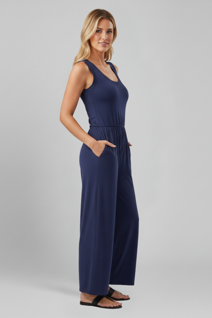 Marke Damen Jumpsuit in Navy Blau — Image 5