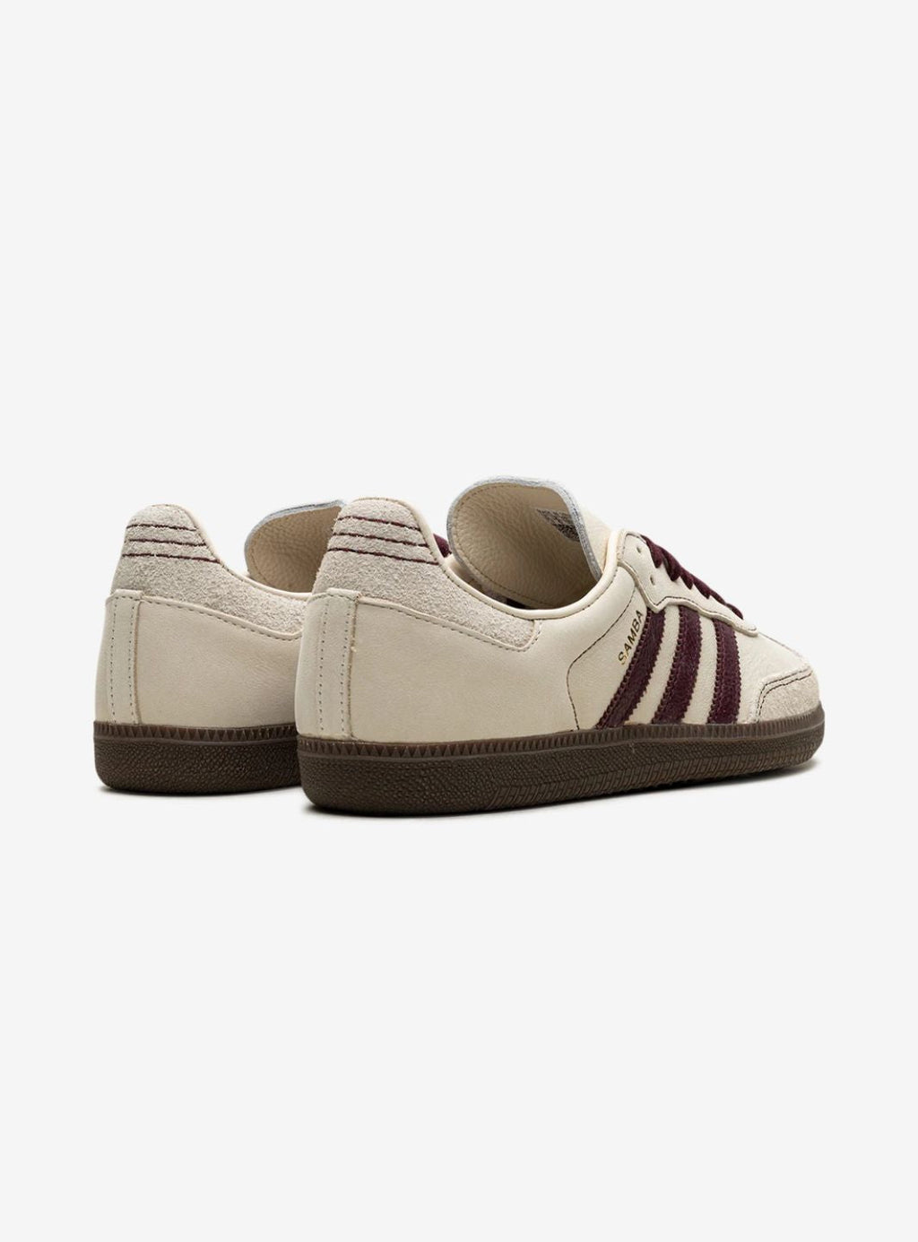 Adidas Samba OG Wunderschön Weiß Maroon Sneakers für Damen 3