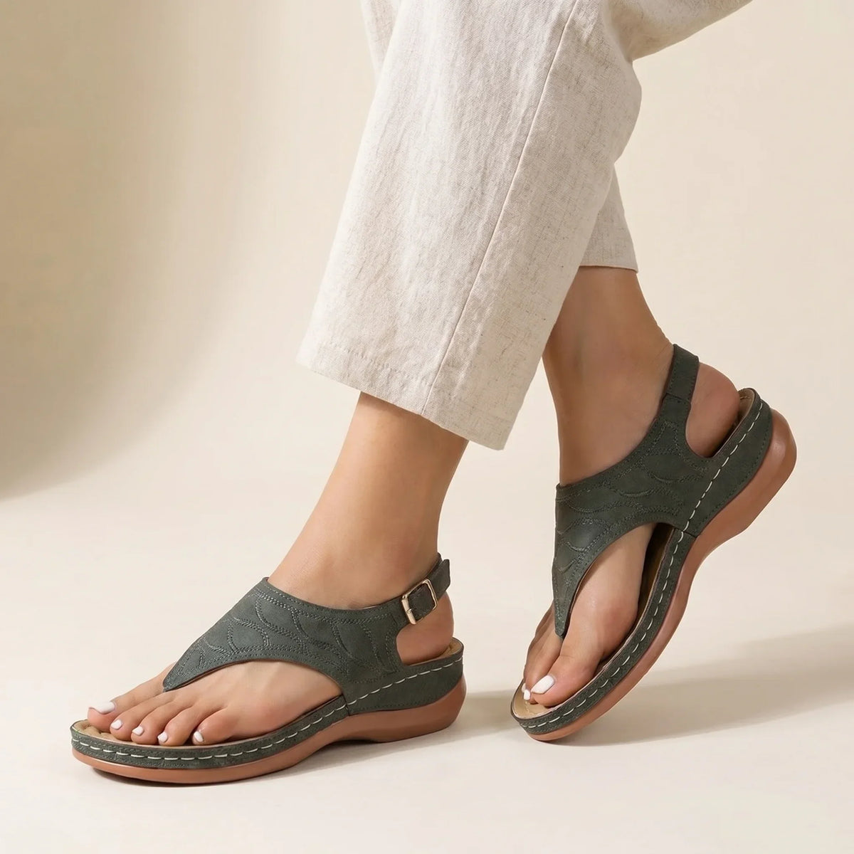 Frauen Plattform Sandalen Leichtgewichtig Bequem Synthetisch