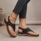Frauen Plattform Sandalen Leichtgewichtig Bequem Synthetisch 4