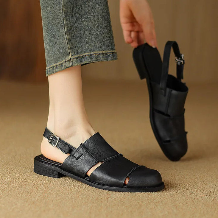Slingback Sandalen Braun 6
