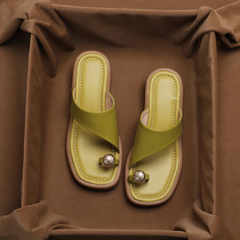 Sandalen in Grün für Damen mit Blockabsatz 3