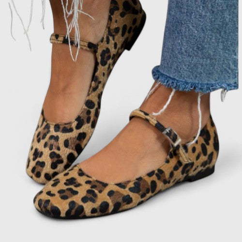 Elegante Damen Sandalen in Leopardenmuster, ideal für den Sommer. 2