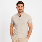 Henley T-Shirt Schwarz 3