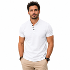 Henley T-Shirt Schwarz 5