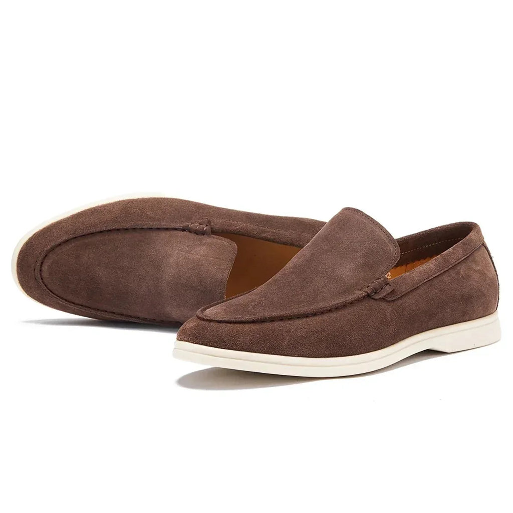 Herren klassische Wildleder Slipper in elegantem Design 7