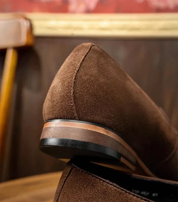 Herren Leder Quasten Slipper in eleganter Ausführung 8