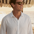 Herren Sommerhemd Leinenoptik Grün 10