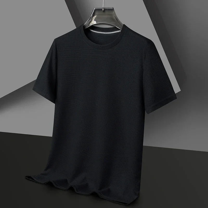 Herren T-Shirt Braun Waffelstrick 5
