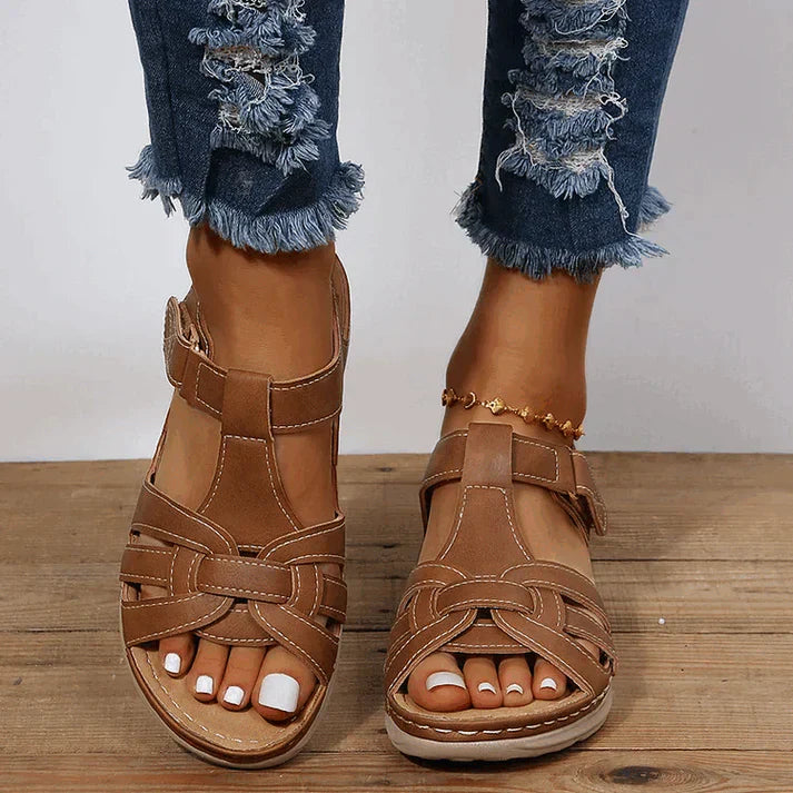 Damen Sandalen Brown 3