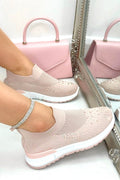 Stretchsocken-Sneaker Pink