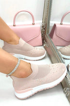 Stretchsocken-Sneaker Pink