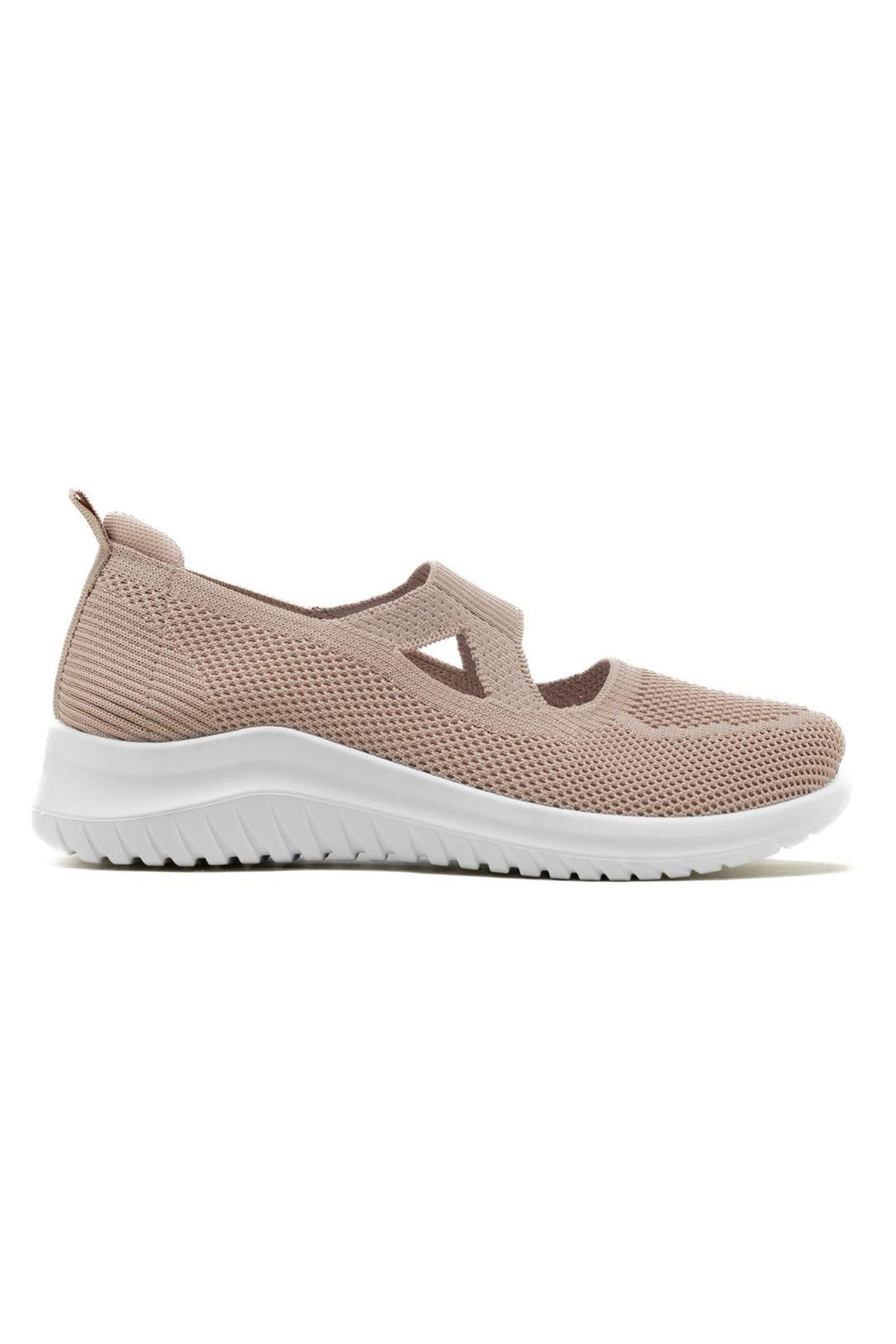 Strick-Sneaker Pink für Damen mit elastischem Design 3