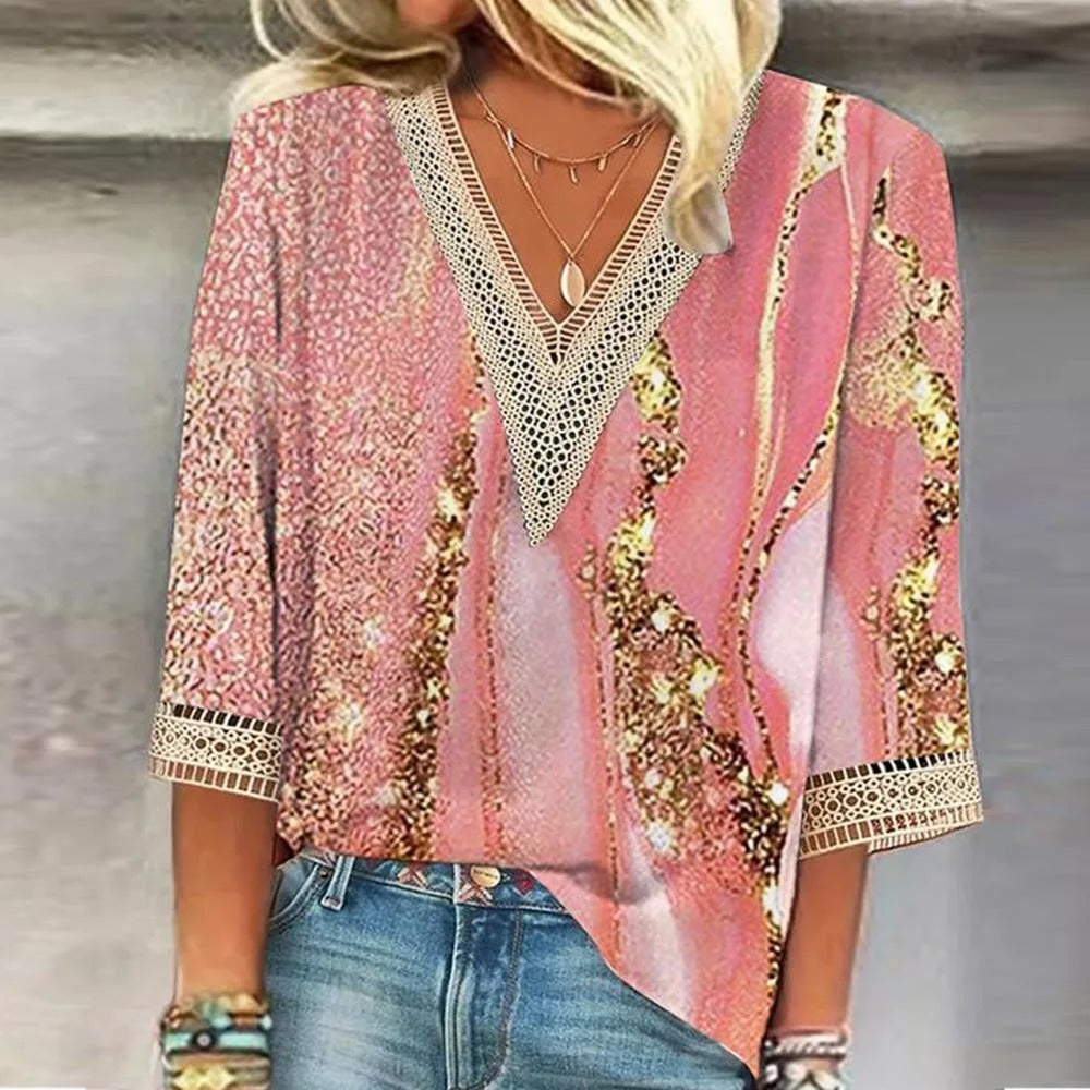 Elegante Vintage Spitzenbluse für Frauen in verschiedenen Farben. 4