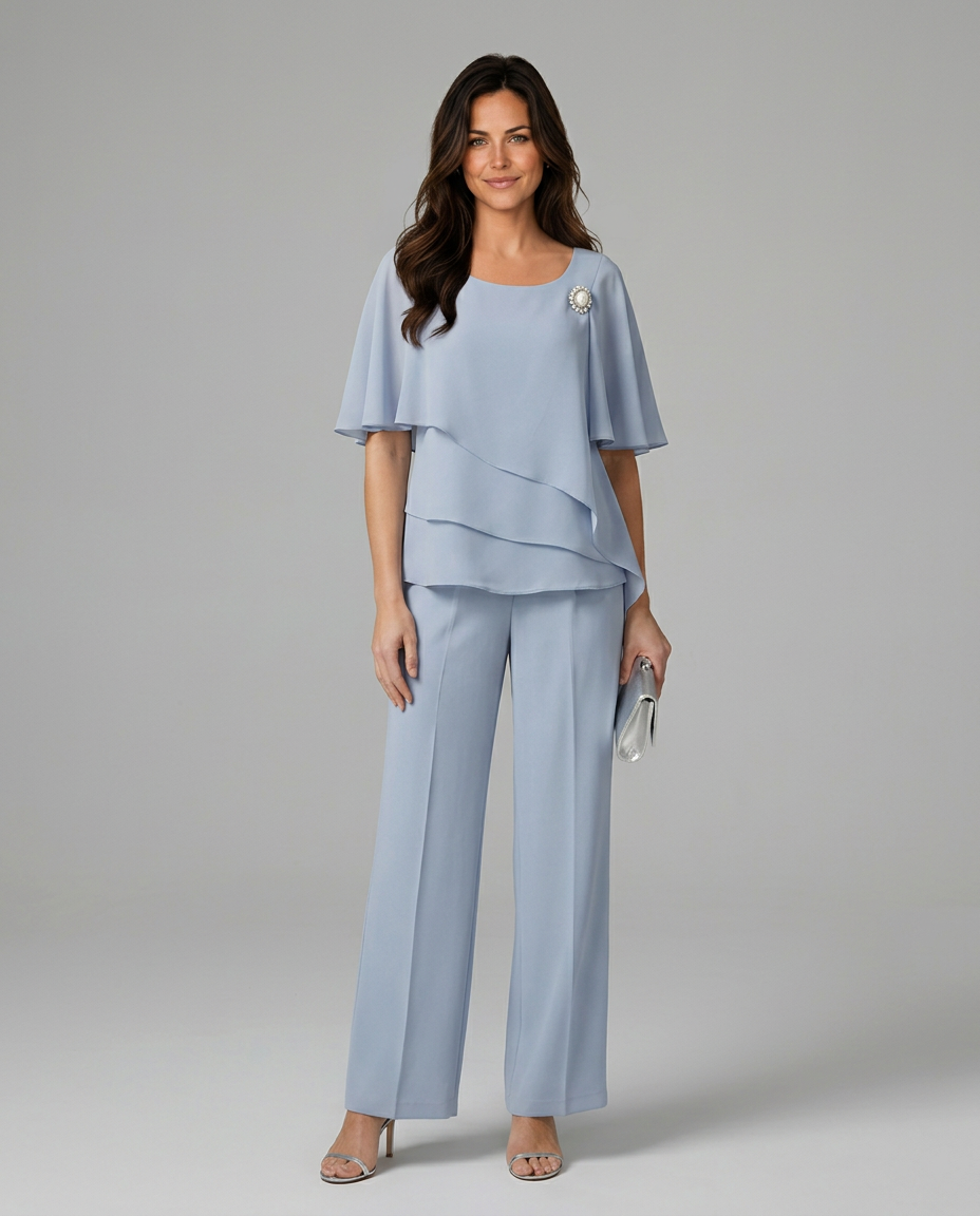 Elegantes Zwei-Teile-Set für Frauen in fließendem Design
