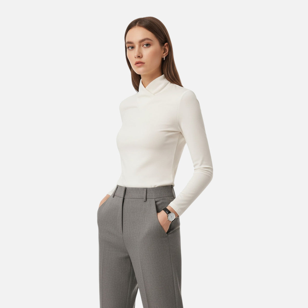 Elegantes Cross Neck Top für Frauen in verschiedenen Farben 2