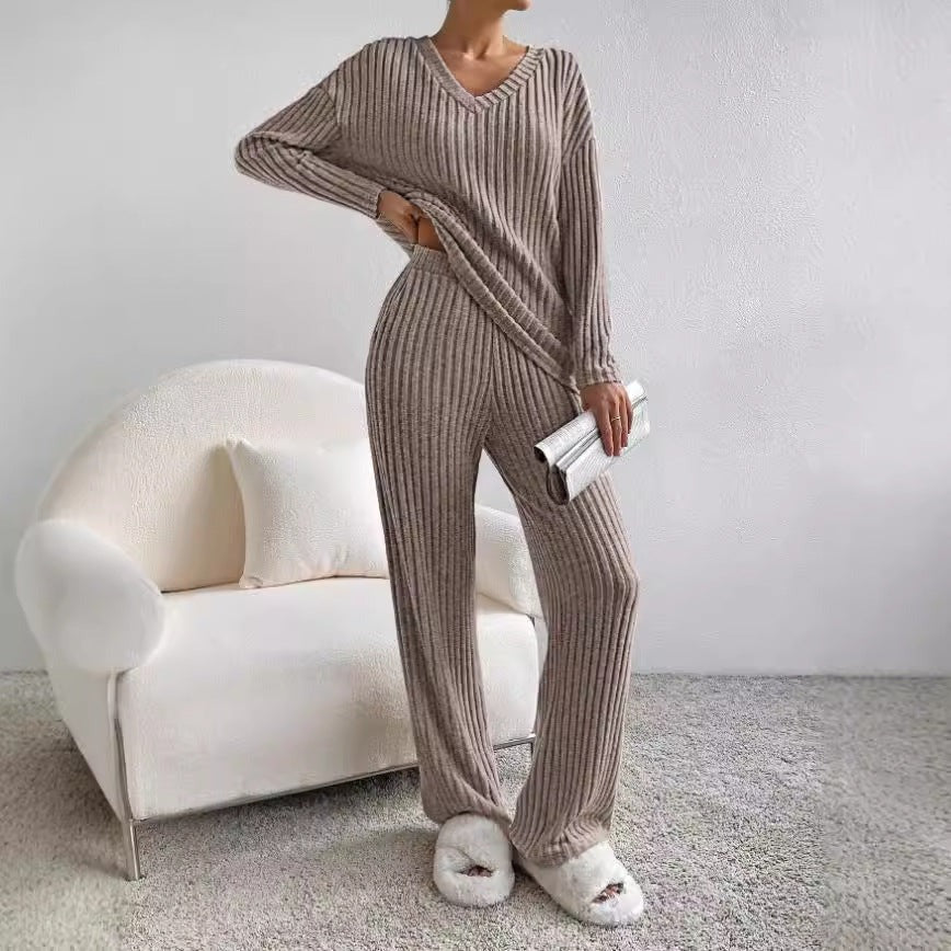 Gemütliches, weiches Strick Lounge Set für Frauen in verschiedenen Farben. 2