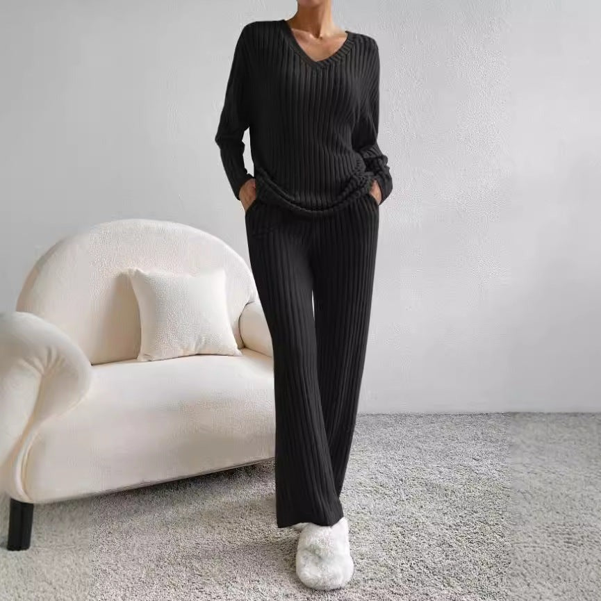 Gemütliches, weiches Strick Lounge Set für Frauen in verschiedenen Farben. 4