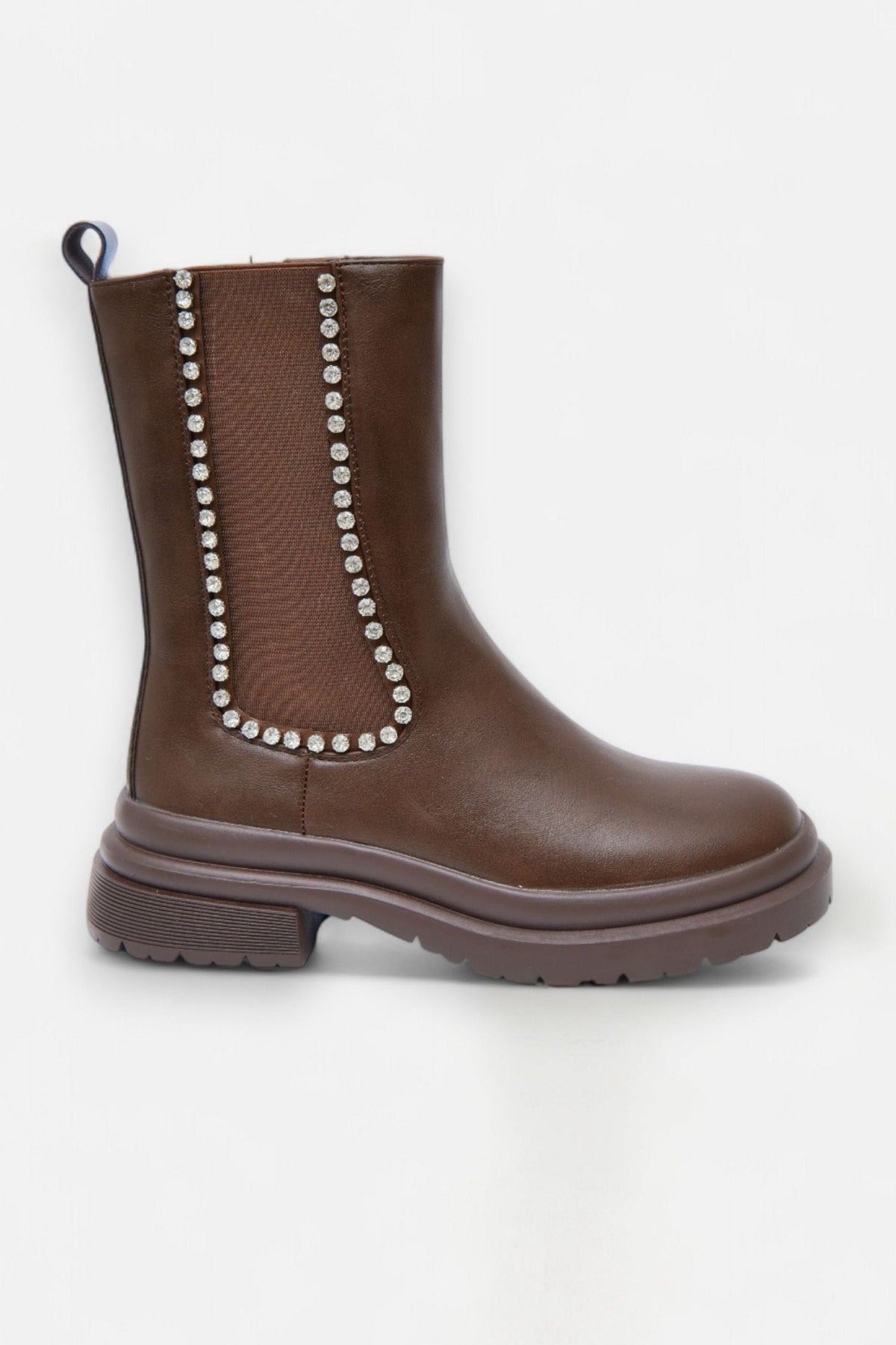 Elegante braune Chelsea Boots für Damen 5
