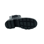Elegante schwarze Chelsea Stiefel mit Kristallrücken. 9