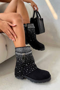 Kristall Starlight Stride Stiefel in Schwarz mit Glamour