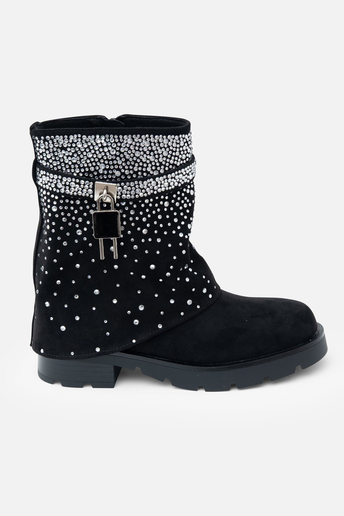 Kristall Starlight Stride Stiefel in Schwarz mit Glamour 6
