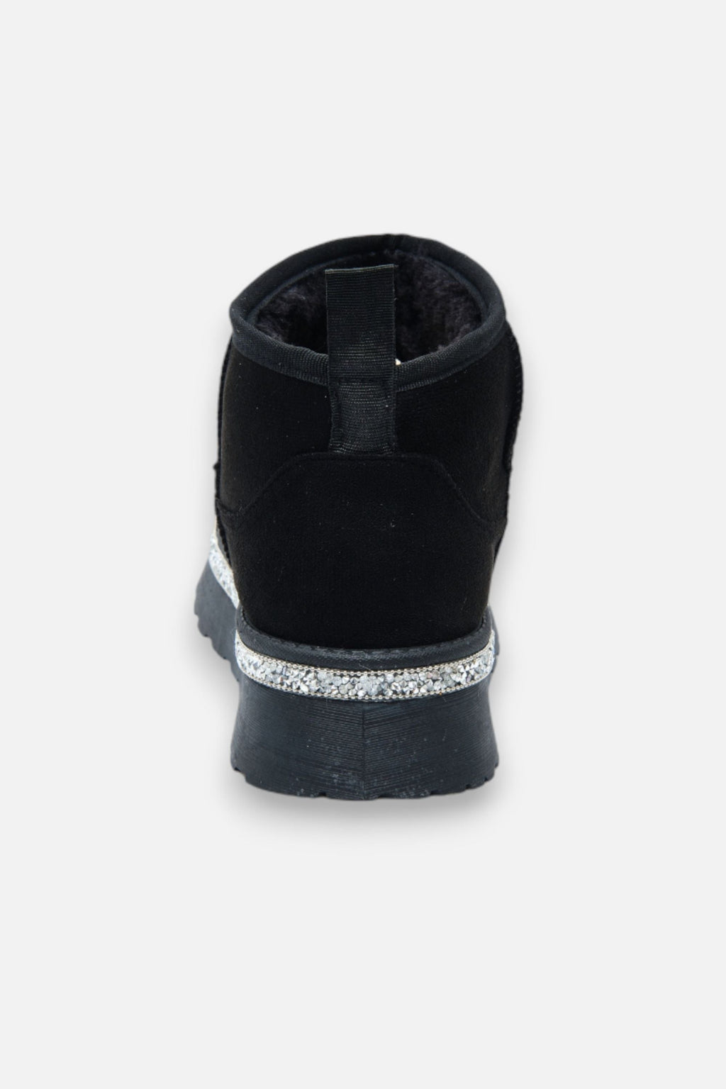 Kristallbesatz Plattform Ultra Mini Snugg Boots in Schwarz 7