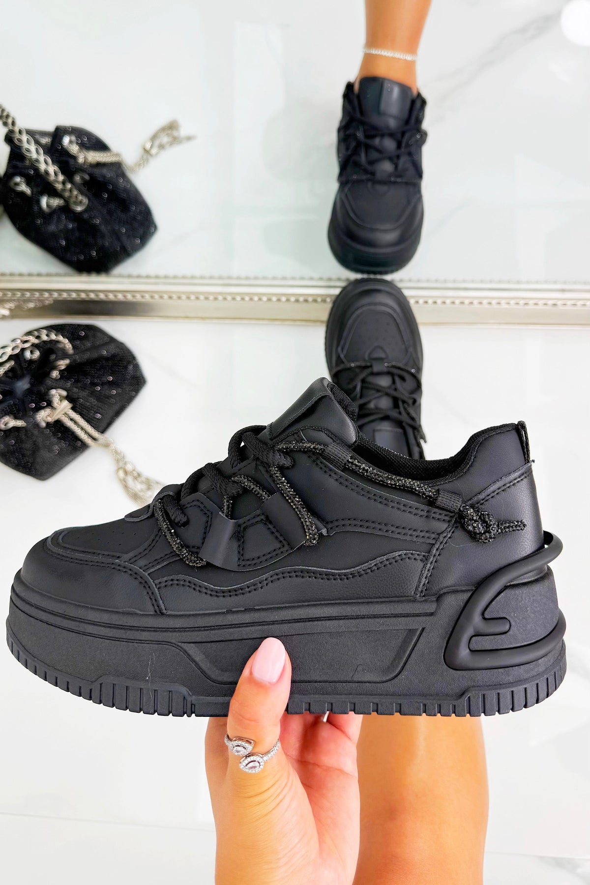 Sneaker Schwarz für Damen 4