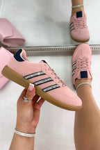 Turnschuhe Pink mit Kristalldetails 2