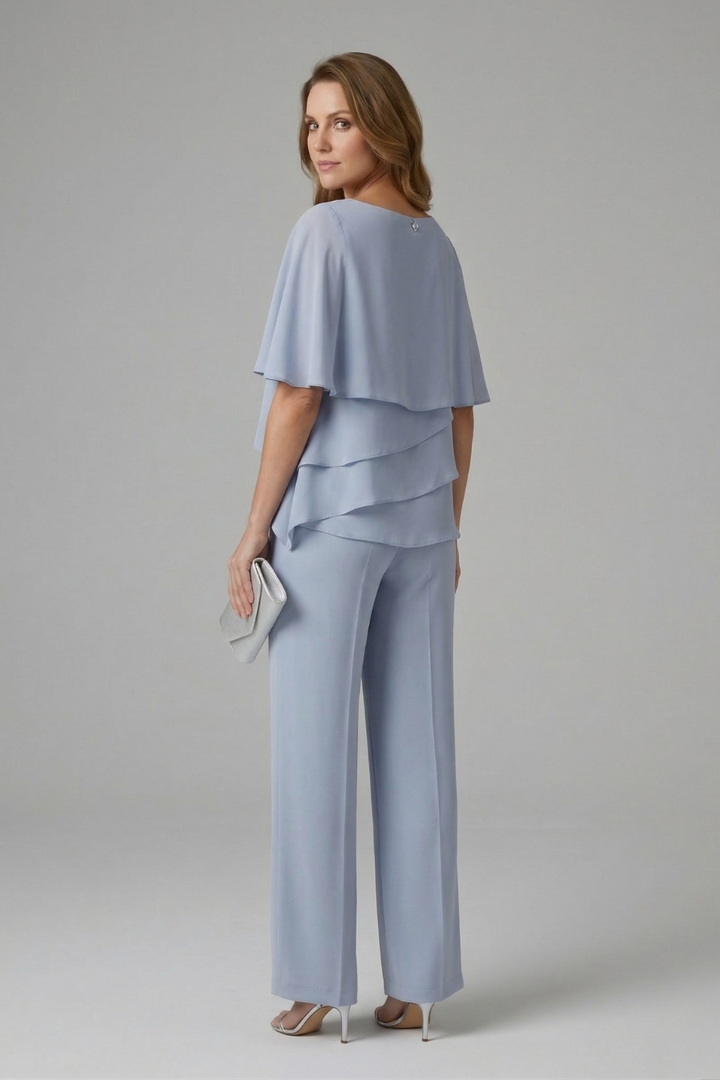 Elegantes zweiteiliges Set für Frauen in Blau 5