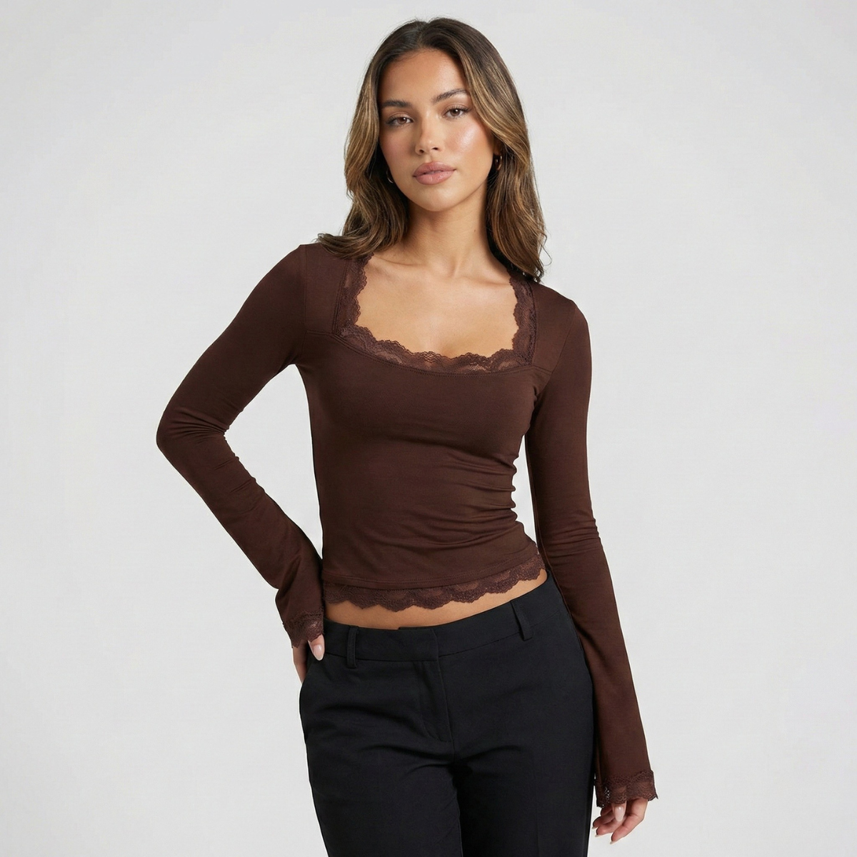 Elegantes Langarmshirt für Frauen in verschiedenen Farben. 4