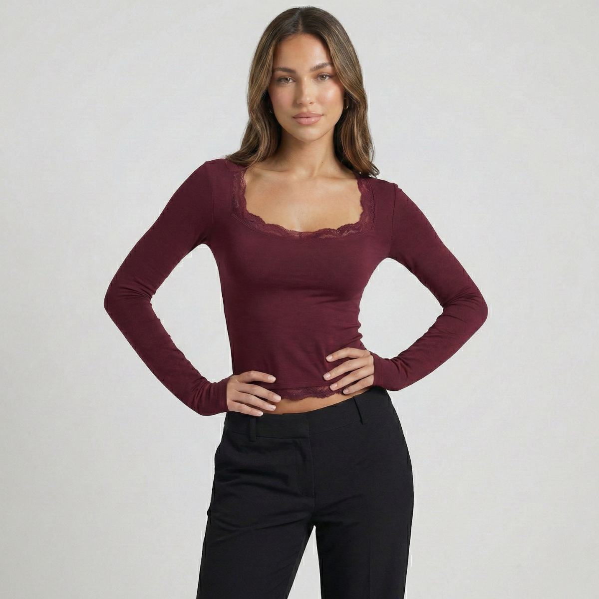 Elegantes Langarmshirt für Frauen in verschiedenen Farben. 6
