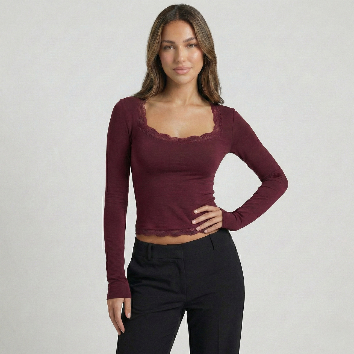 Elegantes Langarmshirt für Frauen in verschiedenen Farben. 7
