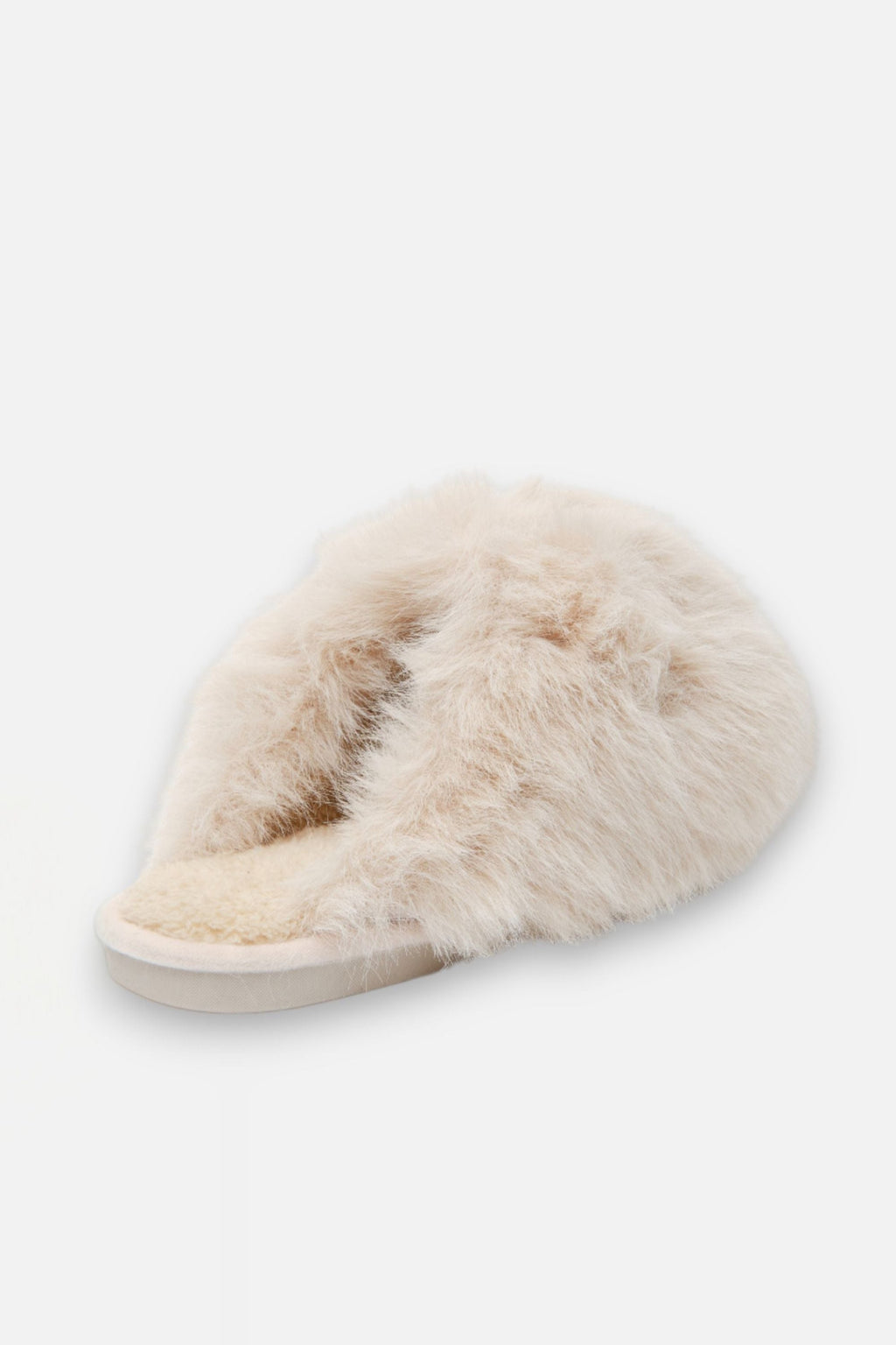 Flauschige Hausschuhe in Creme für ultimativen Komfort. 7