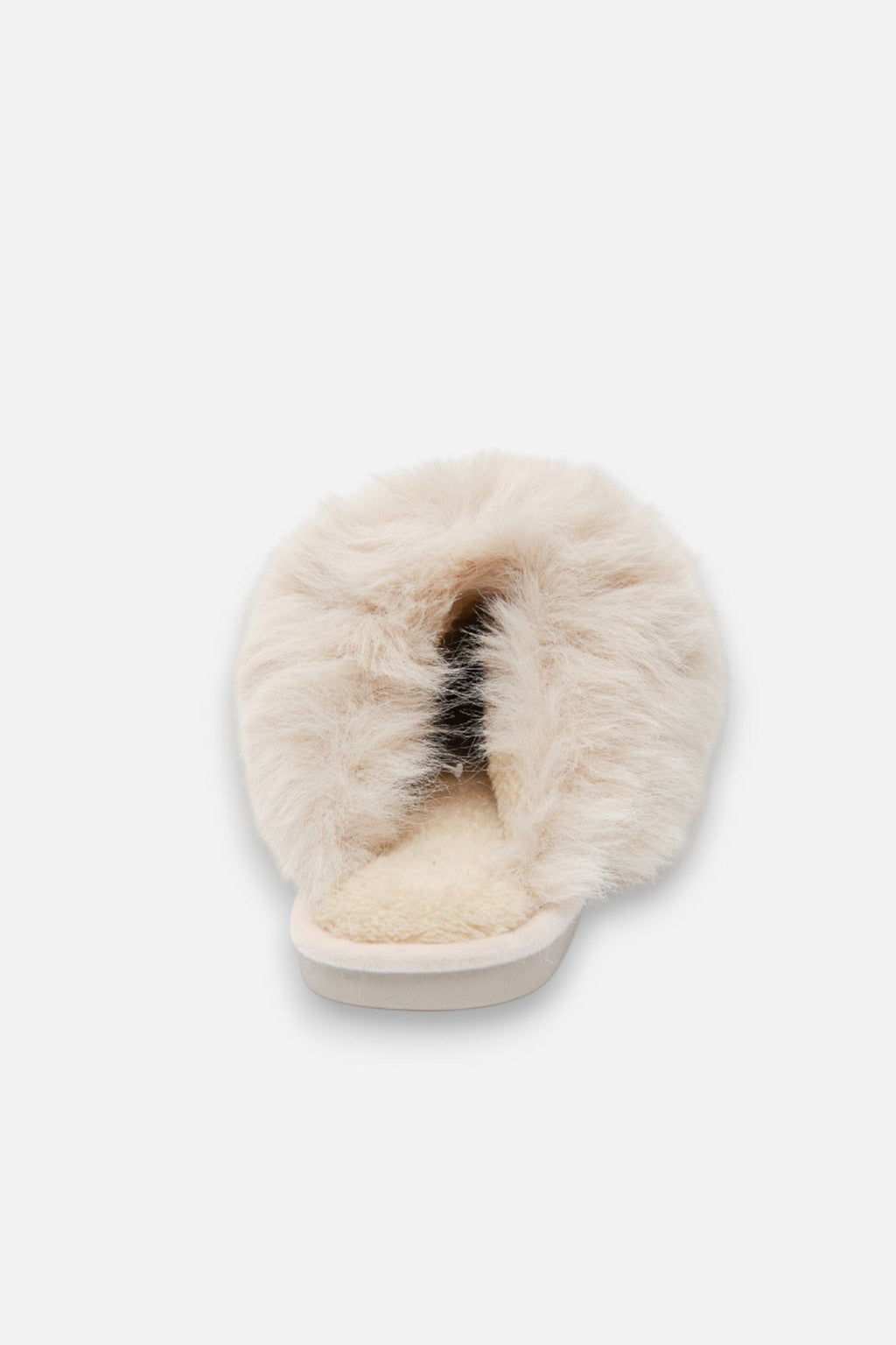 Flauschige Hausschuhe in Creme für ultimativen Komfort. 8